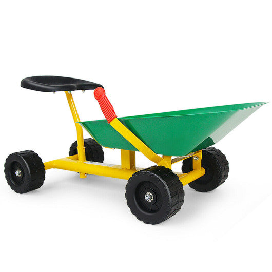 8  Heavy Duty Kids Ride-on Sand Dumper w  4 Wheels-Green For Discount