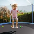 15 Feet Outdoor Bounce Trampoline with Safety Enclosure Net Supply