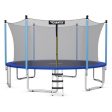 15 Feet Outdoor Bounce Trampoline with Safety Enclosure Net Supply