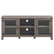 TV Stand Entertainment Center for TVs up to 65 Inch with Storage Cabinets-Gray on Sale