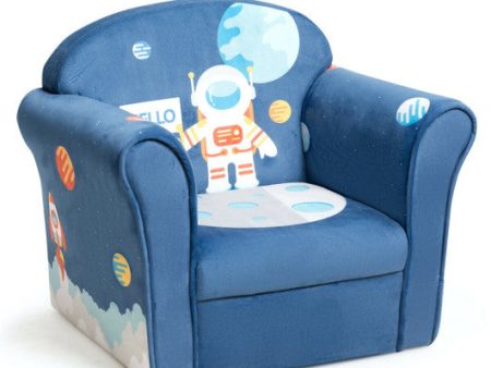 Kids Astronaut Armrest Upholstered Couch Online Sale