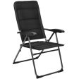 Set of 4 Patio Folding Chairs with Adjustable Backrest-Black Online