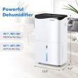 100-Pint Dehumidifier with Smart App and Alexa Control for Home and Basements-White on Sale