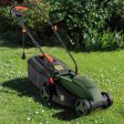 12-AMP 13.5 Inch Adjustable Electric Corded Lawn Mower with Collection Box-Green Online Hot Sale