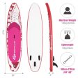 10.6 Feet Inflatable Adjustable Paddle Board with Carry Bag For Discount