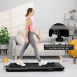 2.25HP 2 in 1 Folding Treadmill with APP Speaker Remote Control-Black For Cheap