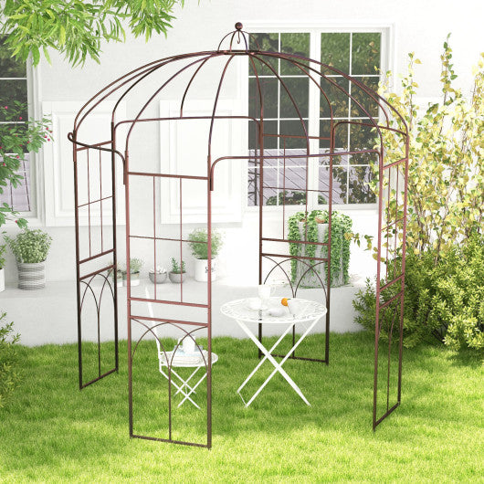 8.4 x 7 Feet Wide Birdcage Shape Garden Arbor For Sale