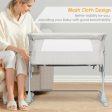 Travel Portable Baby Bed Side Sleeper  Bassinet Crib with Carrying Bag-Beige Supply