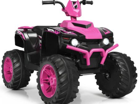 12V Kids 4-Wheeler ATV Quad Ride On Car -Pink For Discount