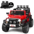 12V 2-Seater Ride on Car Truck with Remote Control and Storage Room-Red Supply