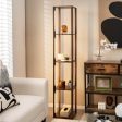 64 Inches Floor Lamp with 3-Level Dimmable LED Bulbs and Rotatable LED Poles-Walnut Online