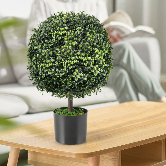 Artificial Ball Tree set of 2 with Natural Look and Water Resistance Online now