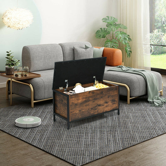 Entryway Flip Top Ottoman Stool with Padded Seat Online Sale