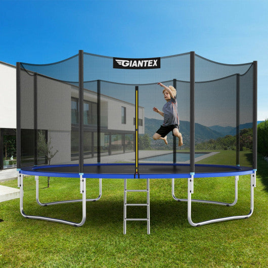 12 14 Feet Trampoline Bounce Jump Combo with Spring Pad-14  For Cheap