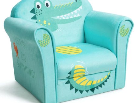 Kids Crocodile Armrest Upholstered Couch Discount