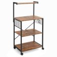 4-Tier Kitchen Baker’s Rack on Wheels Online