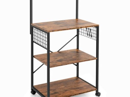 4-Tier Kitchen Baker’s Rack on Wheels Online