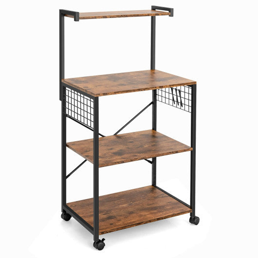 4-Tier Kitchen Baker’s Rack on Wheels Online