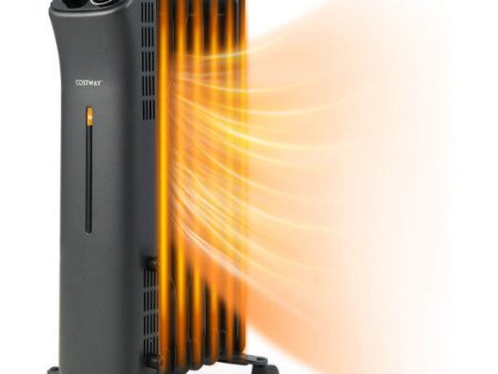 1500W Oil Filled Space Heater with 3-Level Heat Cheap