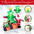 7.2 Feet Inflatable Lighted Christmas Decoration Tree with Santa Claus on Sale