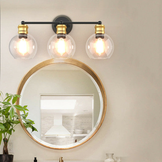 Modern 3-light Bubbled Glass Vanity Light For Cheap