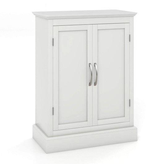 2-Door Freestanding Bathroom Cabinet with Adjustable Shelves-White For Discount