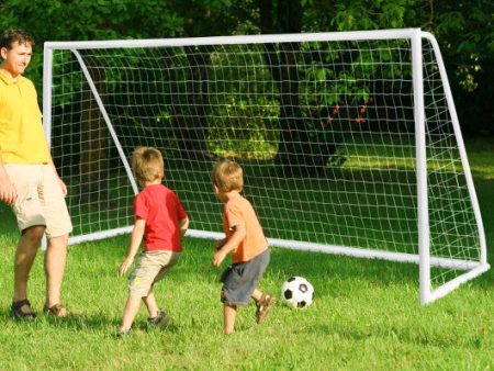 12 x 6 Feet Soccer Goal with Strong PVC Frame and High-Strength Netting Online now