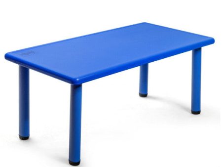 Kids Plastic Rectangular Learn and Play Table-Blue For Cheap