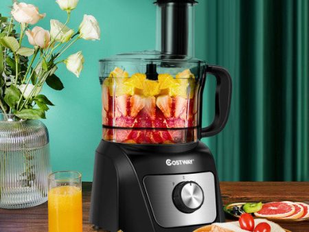 8 Cup Food Processor 500W Variable Speed Blender Chopper with 3 Blades For Cheap