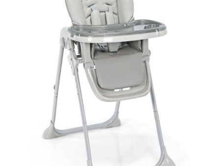 Baby Convertible High Chair with Wheels-Gray Hot on Sale