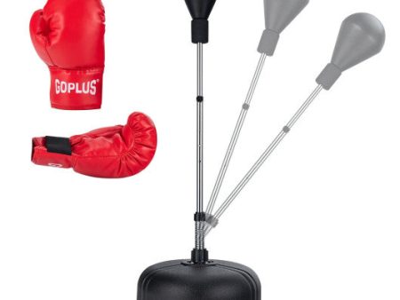 Adjustable Freestanding Punching Bag with Boxing Gloves for Adults and Kids For Discount