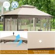 10’x 12’ Octagonal Patio Gazebo-Beige Online now