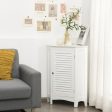 Corner Storage Cabinet Free Standing Bathroom Cabinet with Shutter Door Discount