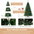 7 Feet Christmas Tree Pre-Lit  3-Minute Quick Shape For Cheap