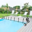 18 Ft Pool Cover Reel Set Aluminum In-ground Swimming Solar Cover Reel Hot on Sale