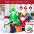 7.2 Feet Inflatable Lighted Christmas Decoration Tree with Santa Claus on Sale