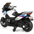 12V Kids Ride On Motorcycle Electric Motor Bike-White Hot on Sale