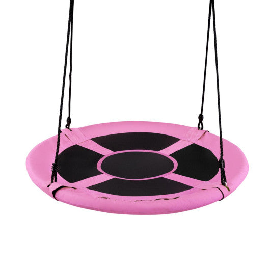 40 Inch Flying Saucer Tree Swing Indoor Outdoor Play Set-Pink Online Sale