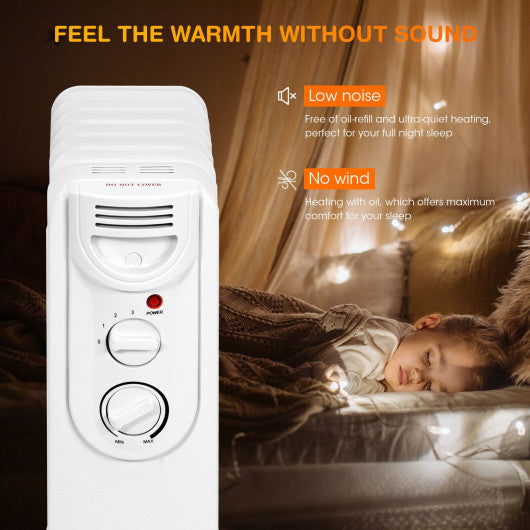 1500W Electric Space Heater with 3 Heat Settings and Safe Protection Sale