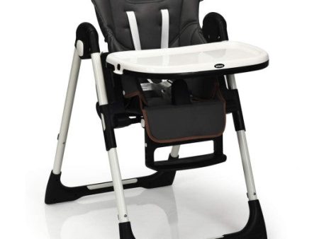 Foldable High chair with Multiple Adjustable Backrest-Dark Gray Online