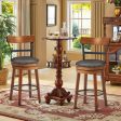 Set of 2 25.5 Inch Swivel Counter Height Bar Stool Fashion