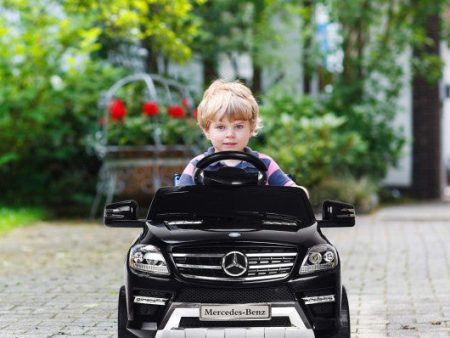 6V Mercedes Benz Kids Ride on Car with MP3+RC-Black on Sale