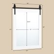 30 x 22 Inch Wall Mount Mirror with Wood Frame-White For Cheap