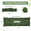 4 Pieces 118 x 39 Inch Artificial Ivy Privacy Fence Screen for Fence Decor For Discount