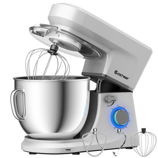 7.5 Qt Tilt-Head Stand Mixer with Dough Hook-Silver on Sale