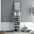 7 Tiers Vertical Shoe Rack for Front Door-White Online Sale