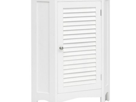 Corner Storage Cabinet Free Standing Bathroom Cabinet with Shutter Door Discount