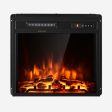 18 Inch 1500W Electric Fireplace Freestanding and Recessed Heater For Cheap