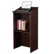 Wooden Floor Standing Podium Speaking Lectern For Discount