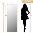 59  Full Length Mirror Large Rectangle Bedroom Mirror-Golden Discount